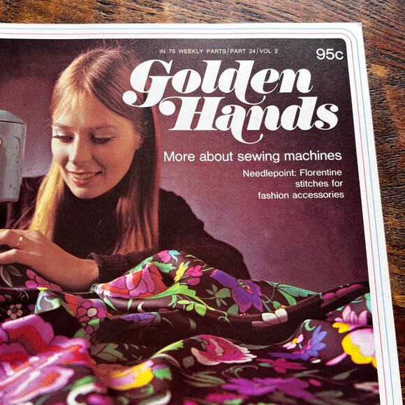 Golden Hands Vintage Craft Magazines Vol. 2 Parts 17/24/27 Needlepoint Sewing Pa - Picture 4 of 16